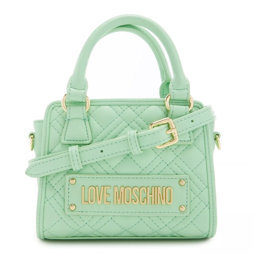 Love Moschino Love Moschino Quilted Bag Grüne Handtasche JC4016P Grün Rymlig shoppingväska