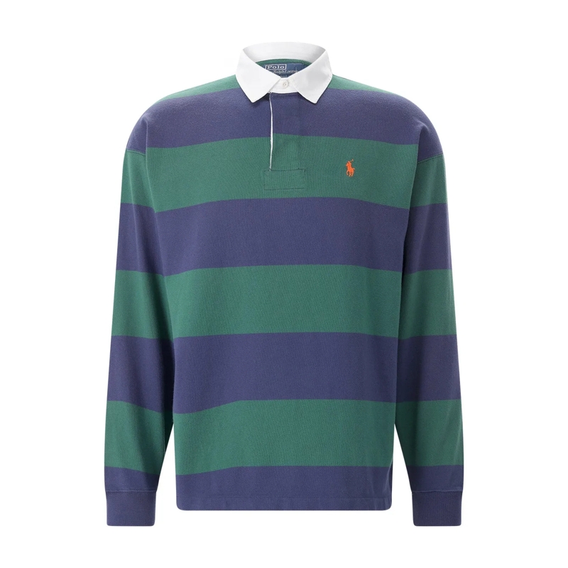 Polo Ralph Lauren Poloshirt Longsleeve aus Baumwolle orange