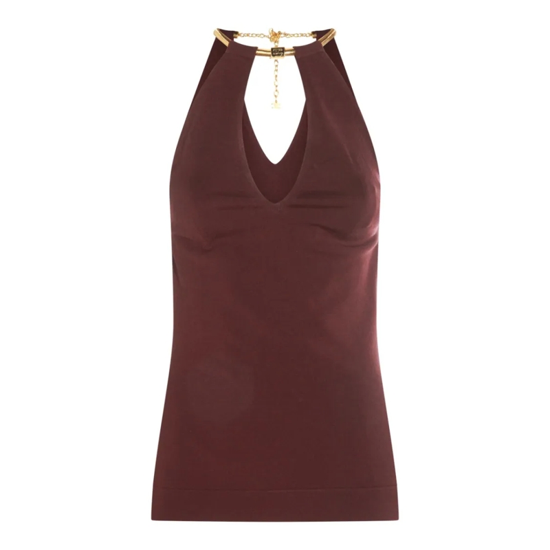 Elisabetta Franchi Blouse Dark Red Top Burgundy
