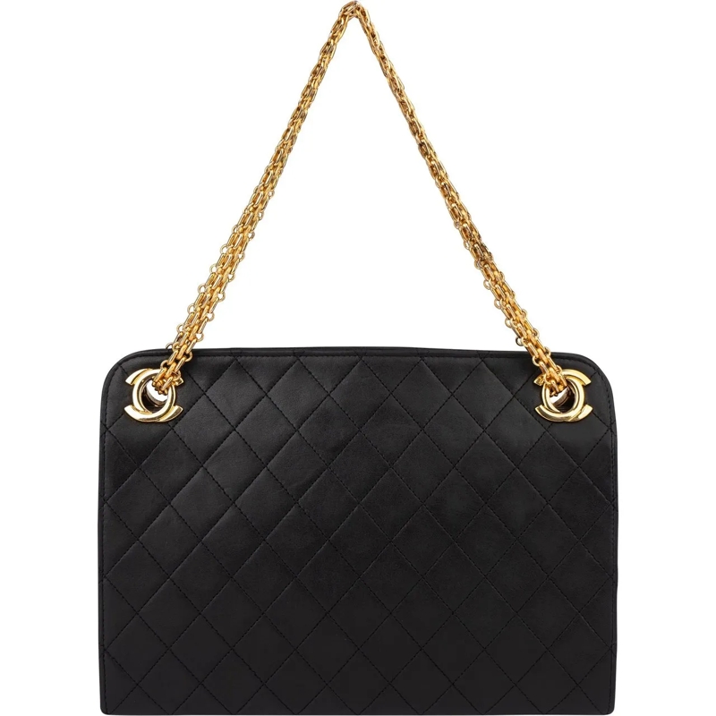 Chanel Sac à bandoulière Chanel Quilted Lambskin CC Shoulder Bag schwarz