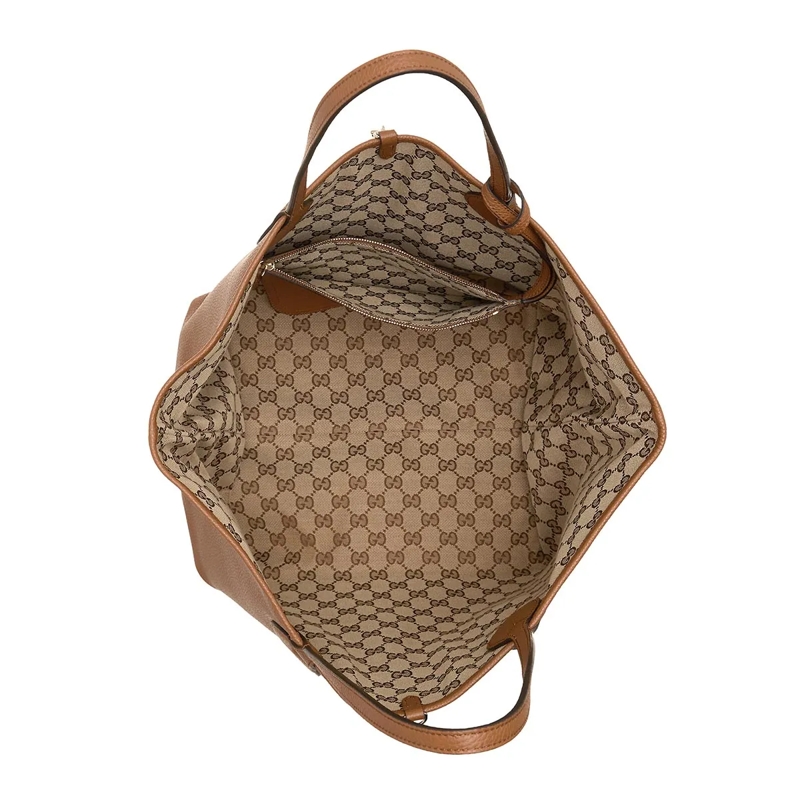 Gucci Shopper HANDBAG TOTISSIMA VICTORY CALF brown(Image 6)