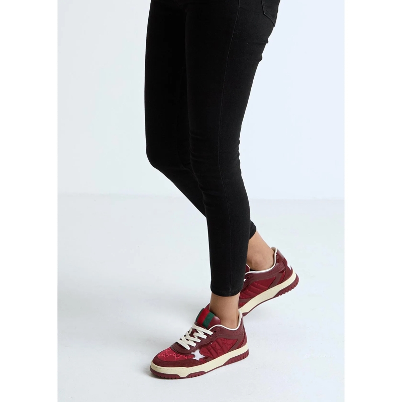Gucci Lage-top sneaker Re-Web Sneaker Rosso Ancora(Image 3)