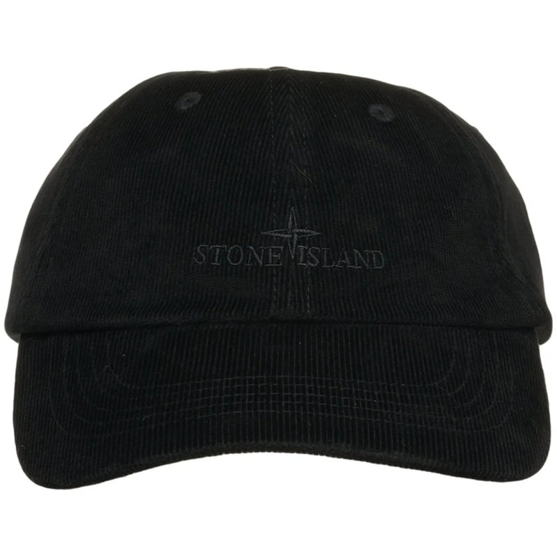 Stone Island  Corduroy baseball cap schwarz