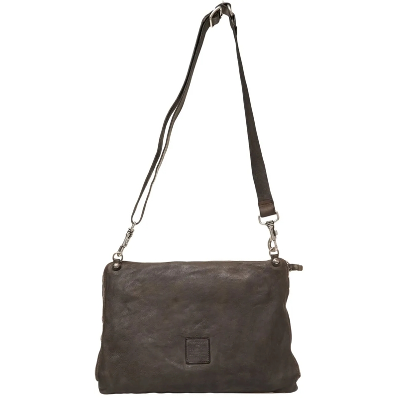 Campomaggi Schultertasche Leather shoulder bag braun