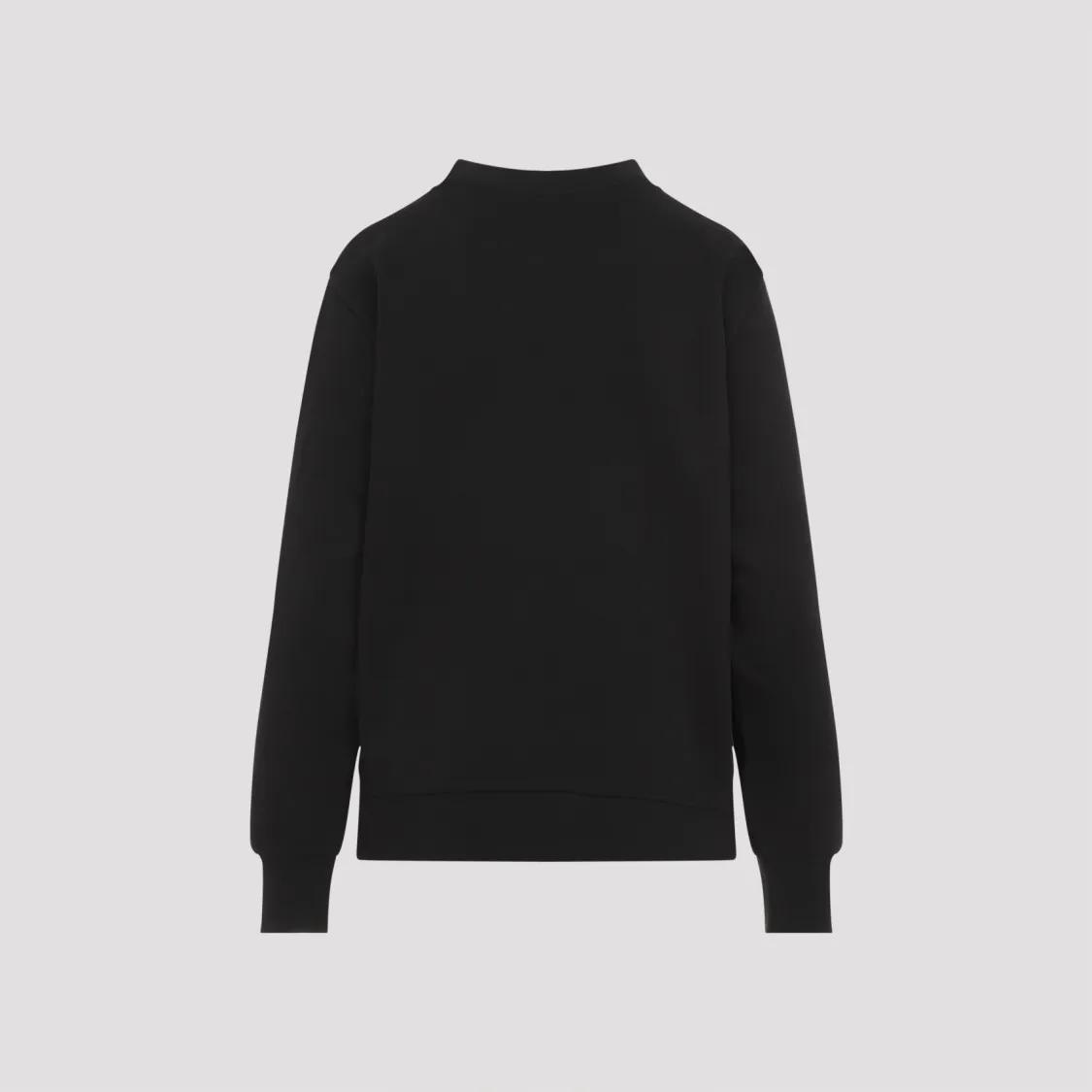 Moncler - Black Cotton Sweatshirt - Größe M - schwarz