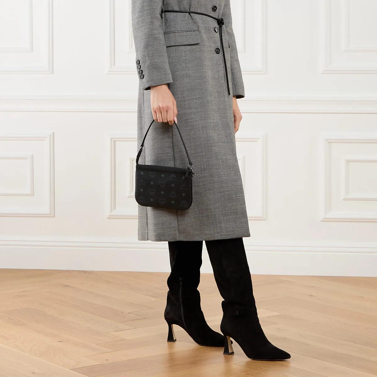 MCM Shoppers Liz Vi Shopper Sml Bk in zwart