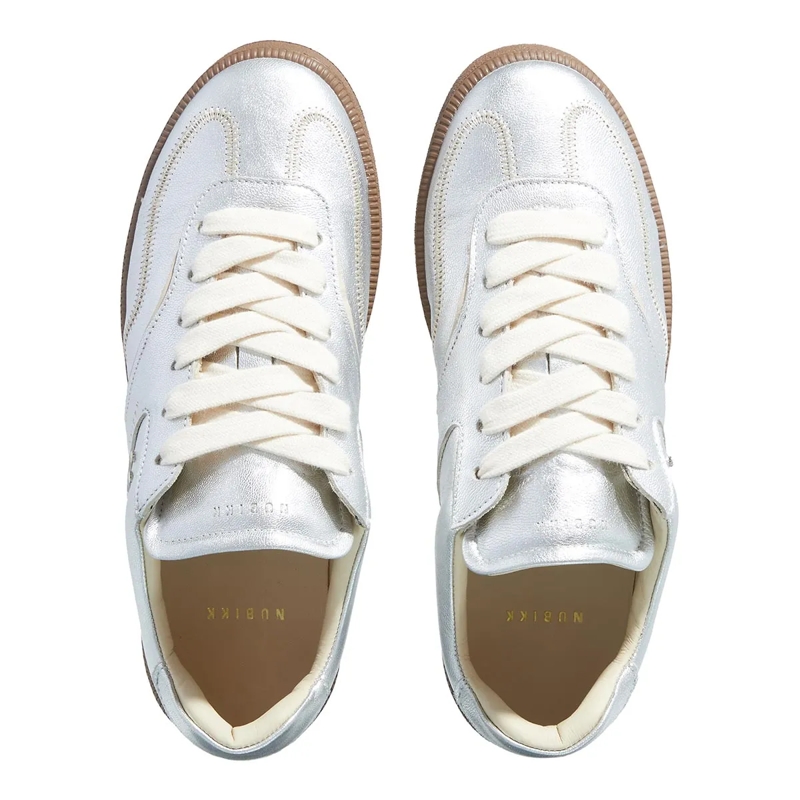 Nubikk Low-Top-Sneaker Ray Owen Studs (L) Silver Metallic Shiny Mocca(Image 5)