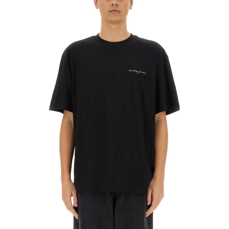 Ih Nom Uh Nit T-shirt "This Is Authentic" Mask Print T-Shirt Black