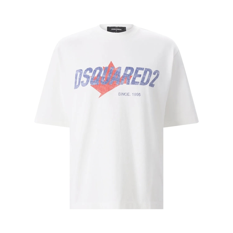Dsquared2 T-shirt T-Shirt Rider aus Baumwolle weiß
