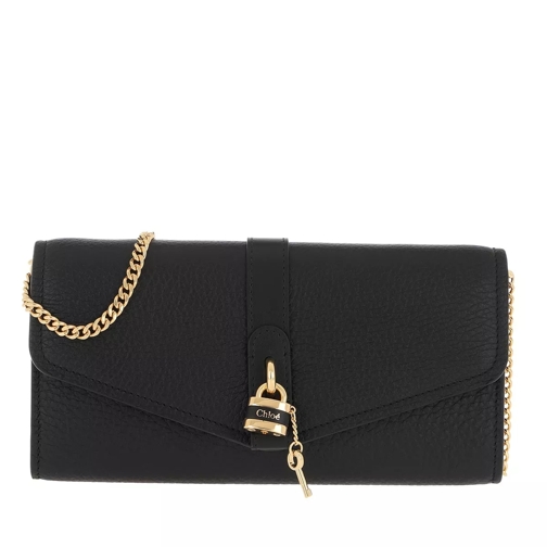 Chloé Aby Wallet On Chain Black Wallet On A Chain