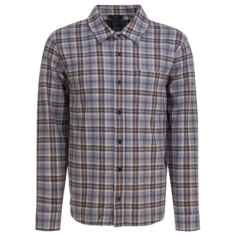 Vince  Plaid Overshirt Jacket Multicolor