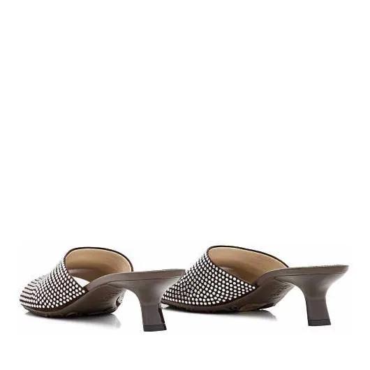 Thumbnail - Loewe Sandalen - Brown Rounded Open-Toed Mules - Gr. 36 (EU) - in Braun - für Damen