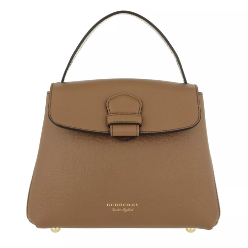 Burberry Camberley Small Leather Tote Dark Sand Satchel