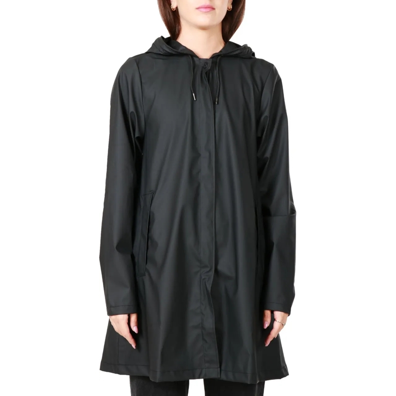 Rains Manteaux de tanche Coats Black schwarz