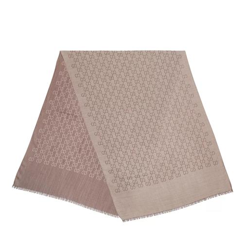 Gucci Guccissima Shawl Wool Braun Lichtgewicht Sjaal