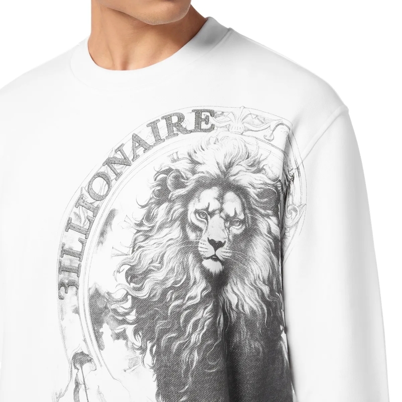 BILLIONAIRE Top Sweatshirt weiss(Image 4)