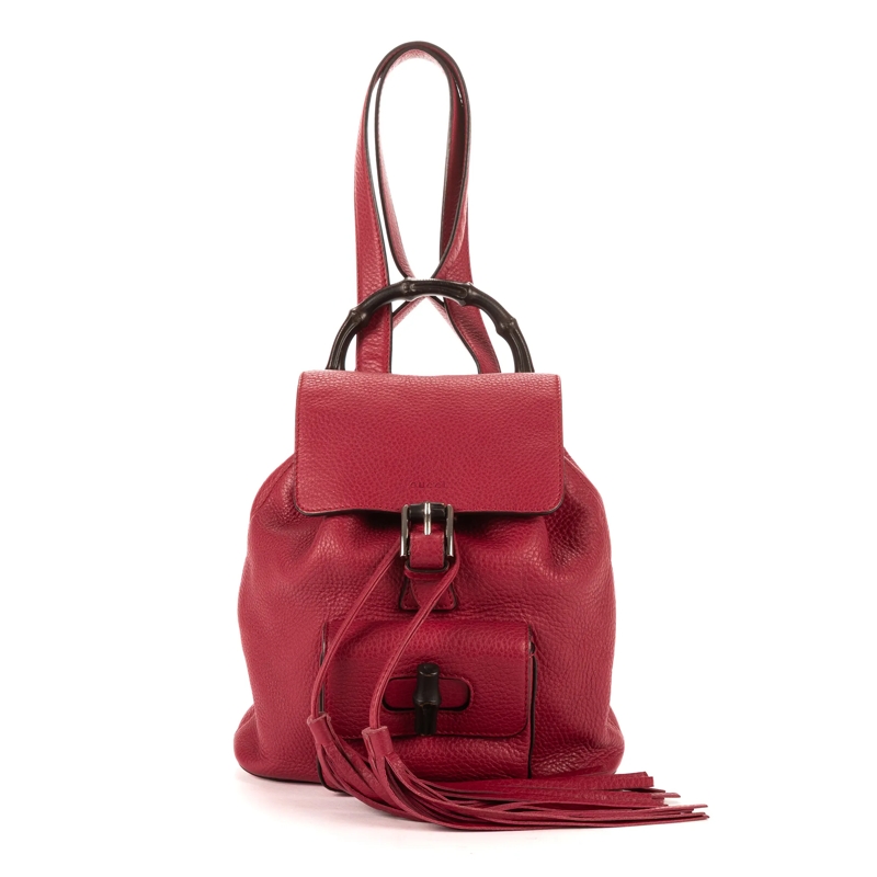 Gucci Rucksack Bamboo Tassel Backpack fuschsia