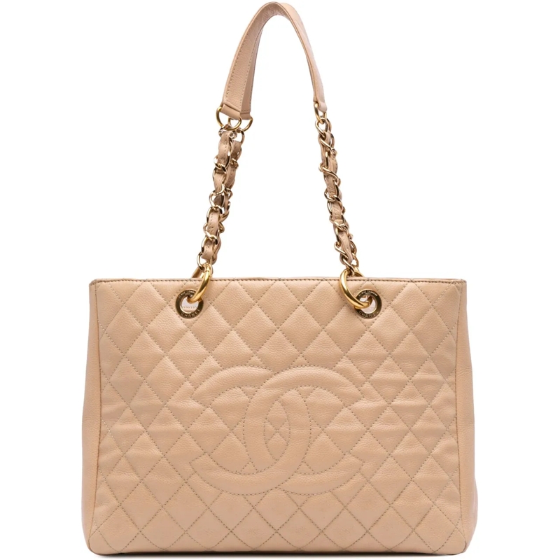 Chanel Shopper Caviar Grand Shopping Tote braun
