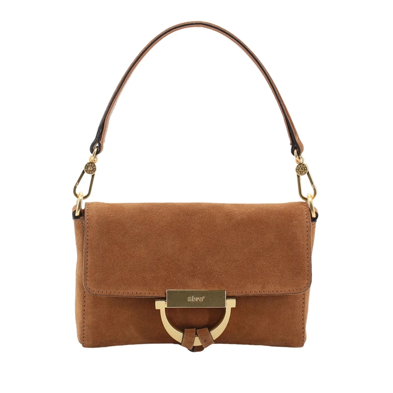 Abro Schultertasche Schultertasche TEMI braun