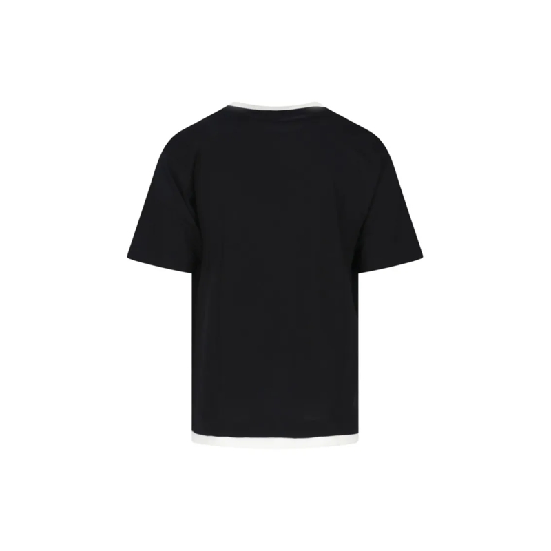 Dolce&Gabbana T-Shirt Layered T-Shirt – Black/White Black(Image 2)