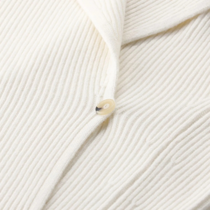Vince Blazer Strickjacke aus Wolle weiß(Image 3)