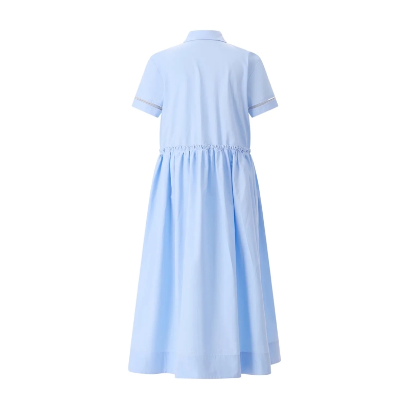Fabiana Filippi Maxikleid Tailliertes Midikleid blau(Image 3)