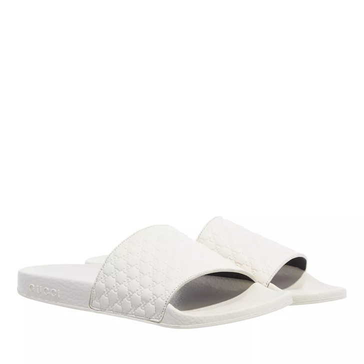 Gucci slides hot sale white women's