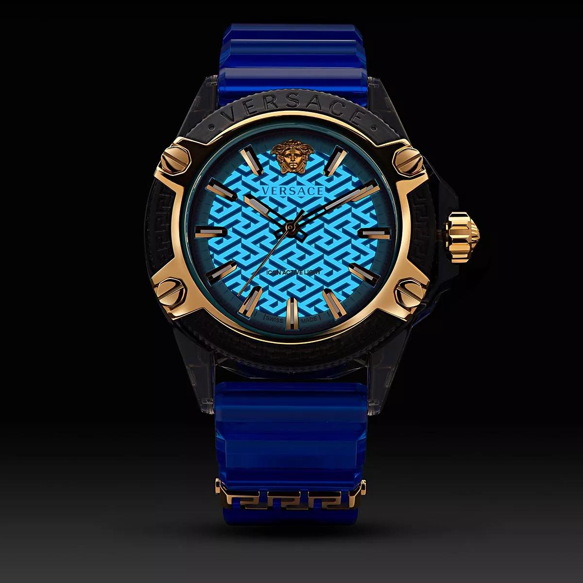 Versace watch best sale blue face