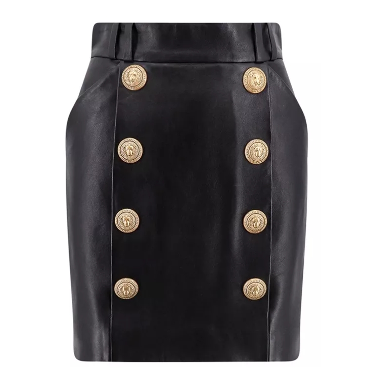 Black leather skirt outlet iconic