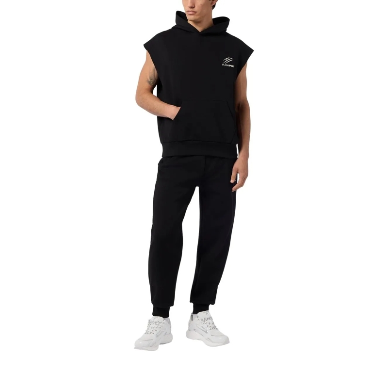 Plein Sport  Pique Hoodie Vest Icon schwarz(Image 3)