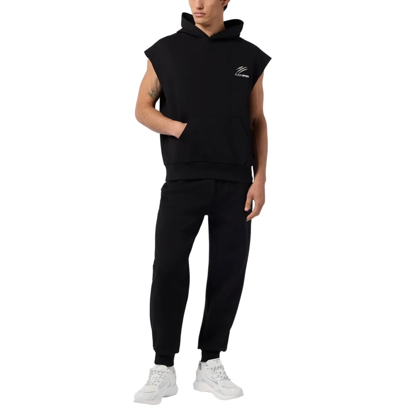 Plein Sport  Pique Hoodie Vest Icon schwarz(Image 4)