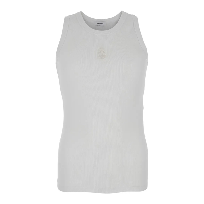 Alexander McQueen T-Shirt White Sleeveless Top White