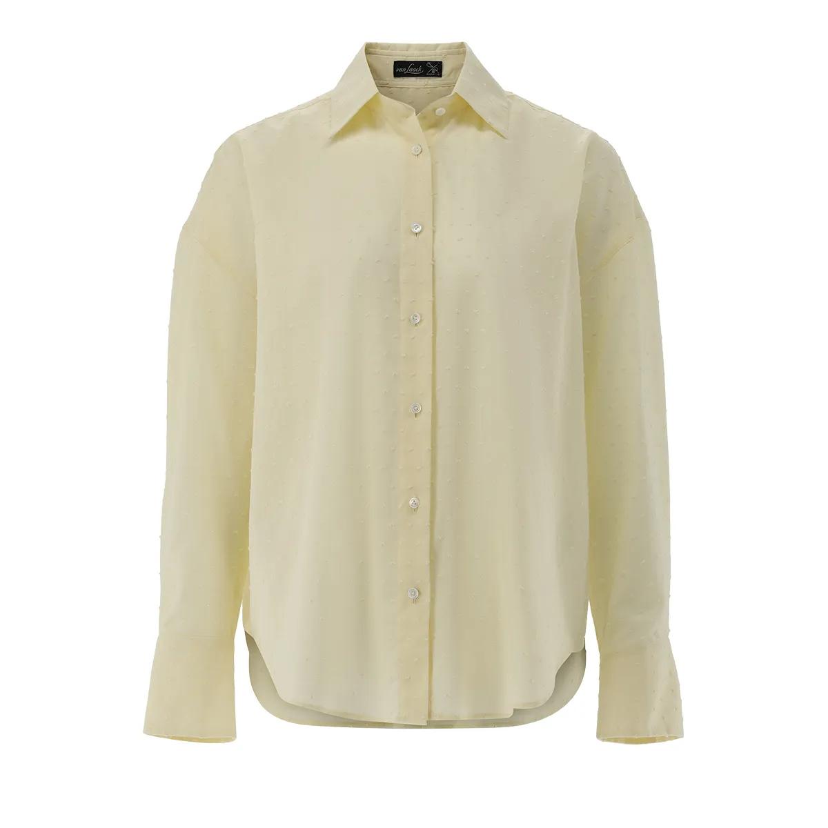 Thumbnail - VAN LAACK - Bluse Modern Fit Uni - Größe 46 - yellow
