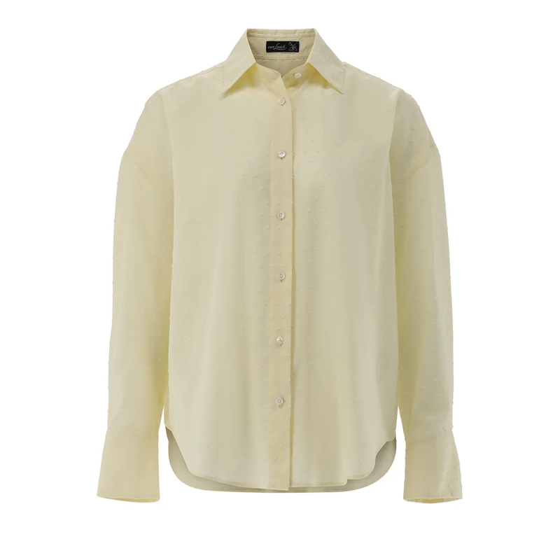 VAN LAACK Bluse Bluse Modern Fit Uni gelb