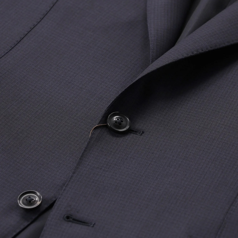 Canali Tailleur pantalon Zweiteiliger Anzug aus Wolle dunkelblau(Image 4)
