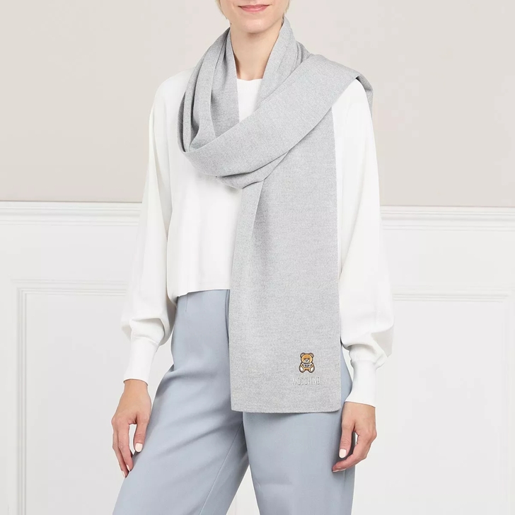moschino scarf grey