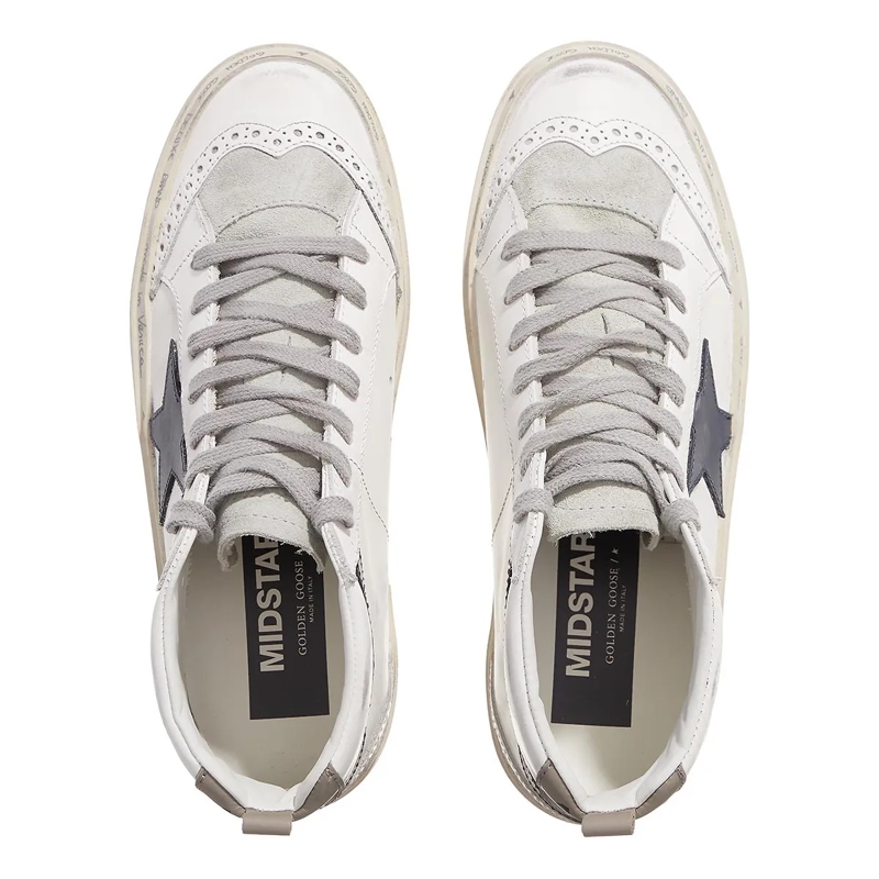 Golden Goose High-Top-Sneaker Mid Star High-Top Leather Sneakers White(Image 18)