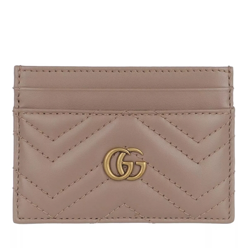 Gucci GG Marmont Card Case Leather Porcelain Rose Kaartenhouder
