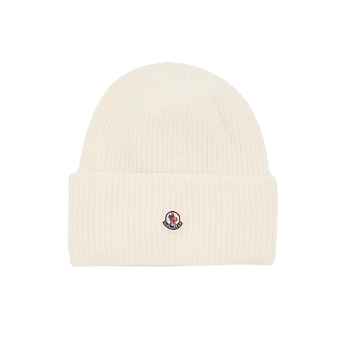 Moncler Hoed Beanie Logo Hat Neutrals