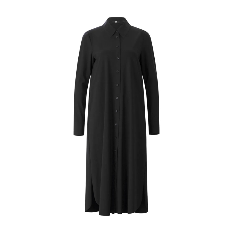 Riani  Blusenkleid in Midi-Länge Schwarz