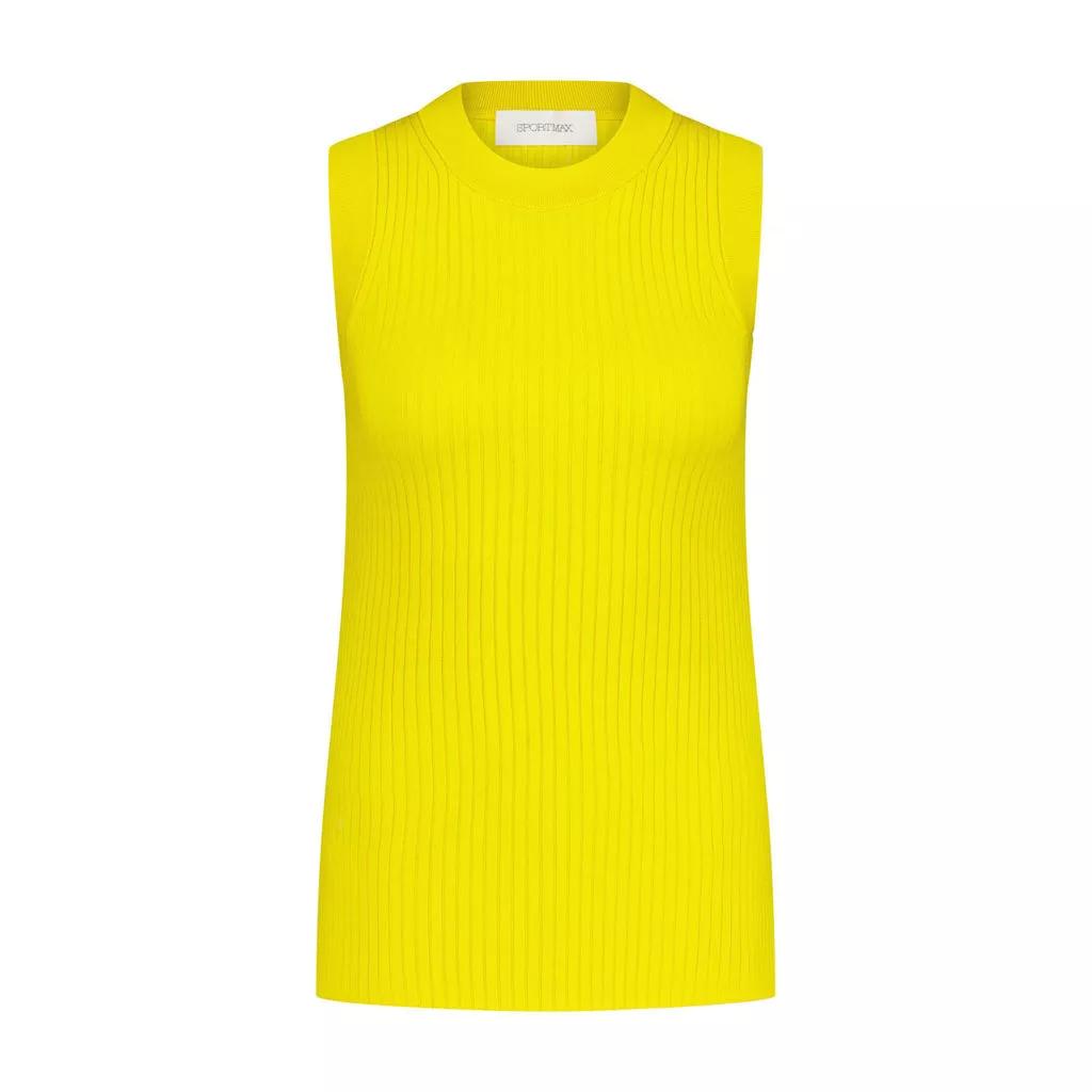 Sportmax - Top Toledo aus Rippstrick - Größe M - yellow