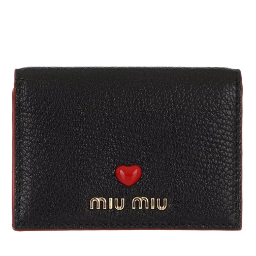 Miu Miu Small Wallet Black Muntenportemonnee