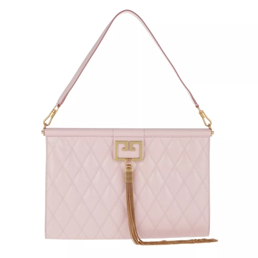 Givenchy Gem Bag Large Diamon Quilted Leather Pale Pink Clutch