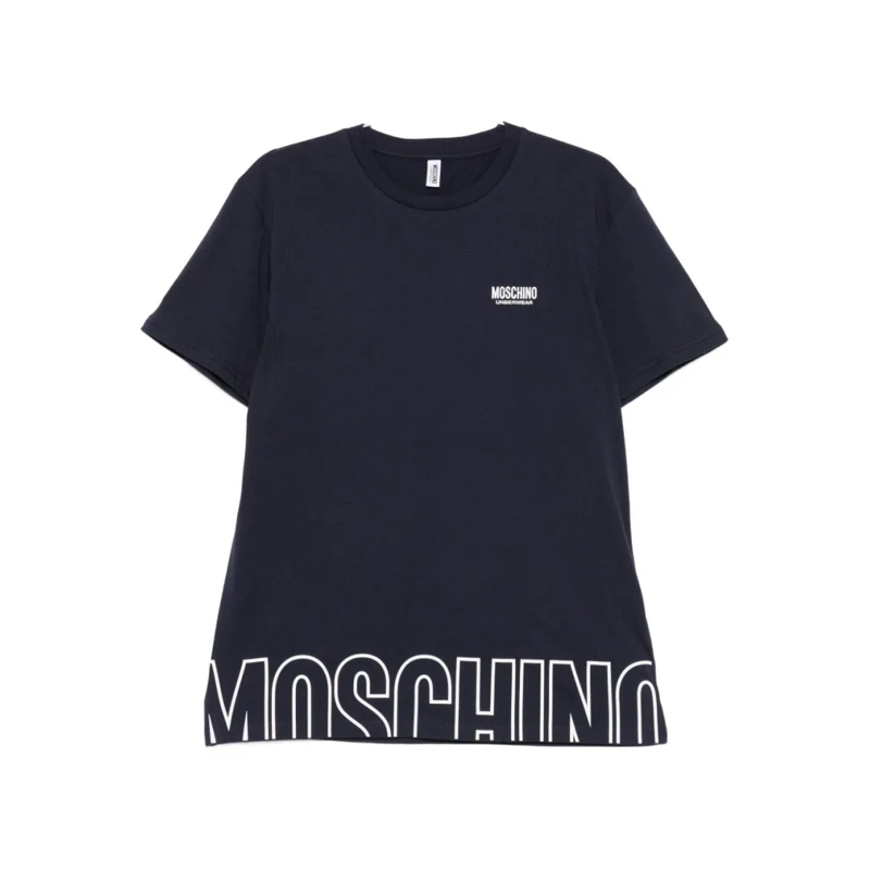 Moschino T-Shirt Relaxed Fit Cotton T-Shirt Black