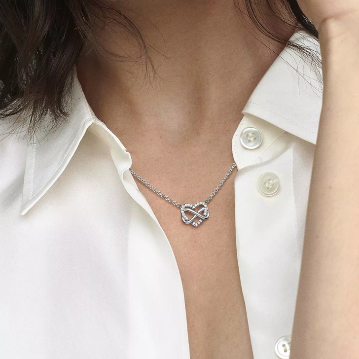Pandora sparkling infinity necklace discount