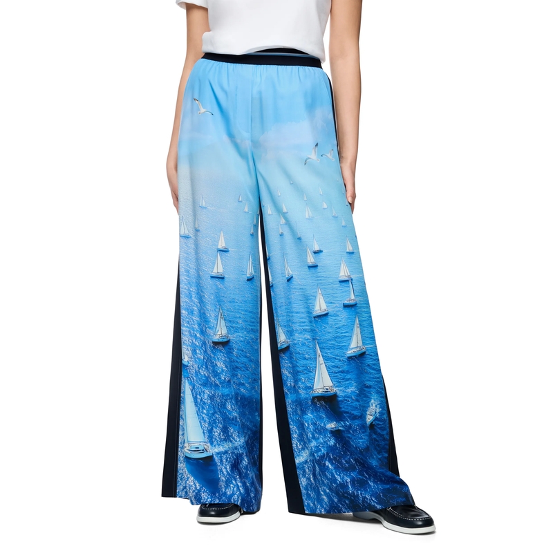 Marc Cain Stoffen broek Hose WILLMAR little boy blue(Image 5)