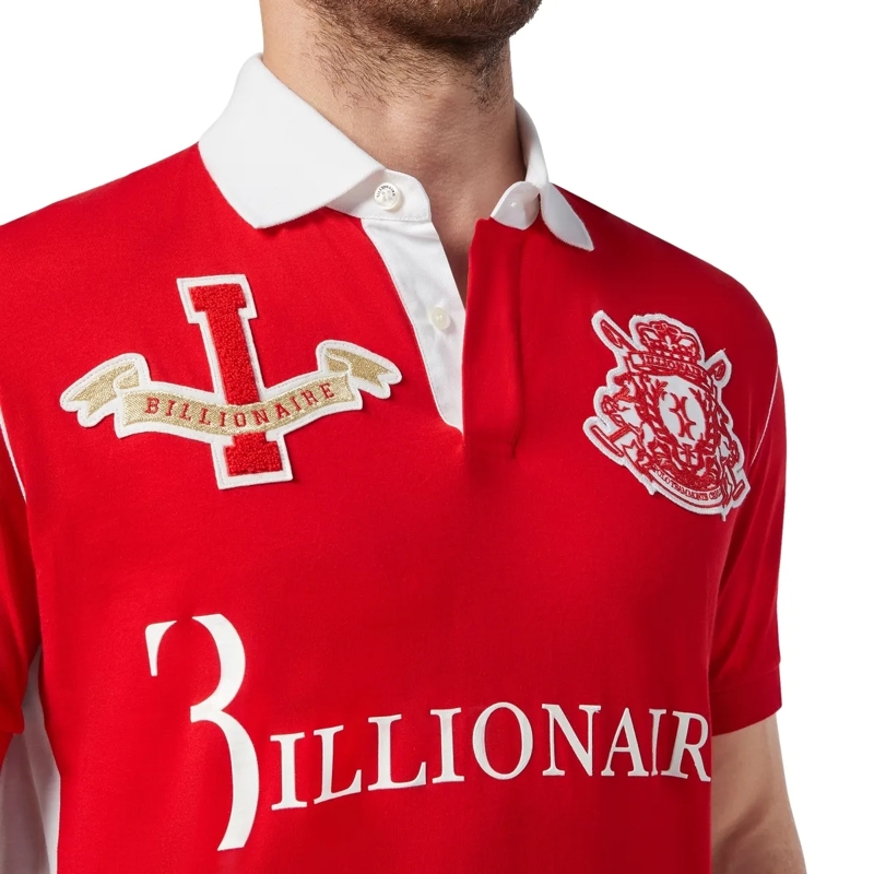 BILLIONAIRE Top Poloshirt rot(Image 4)
