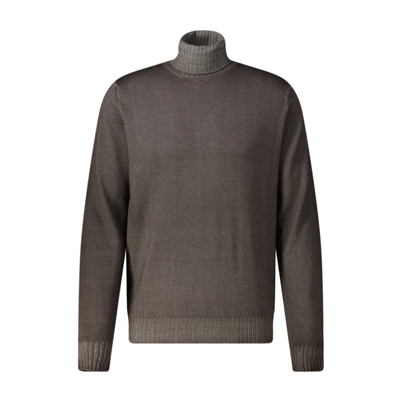 FILIPPO DE LAURENTIIS Pull à col roulé Rollkragenpullover aus Merinowolle grau(Image 7)
