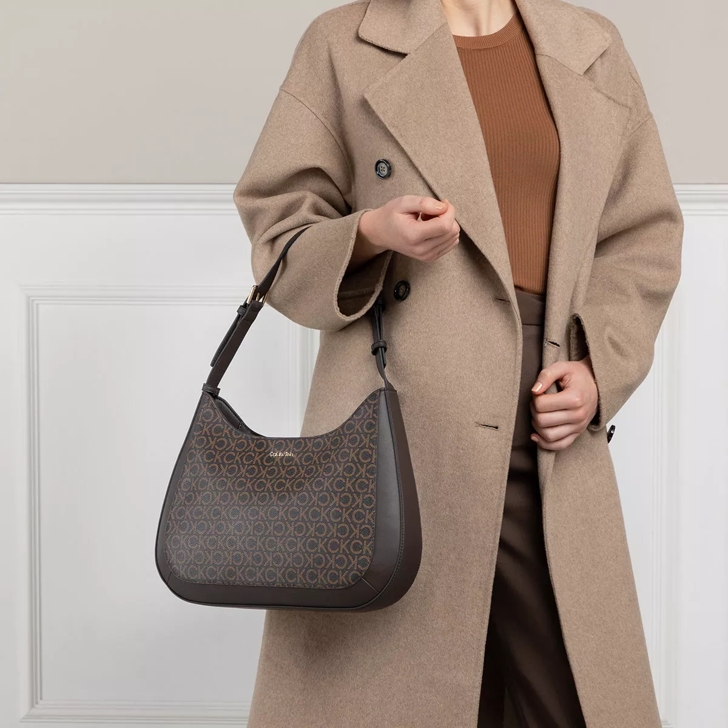 Calvin klein deals brown handbag