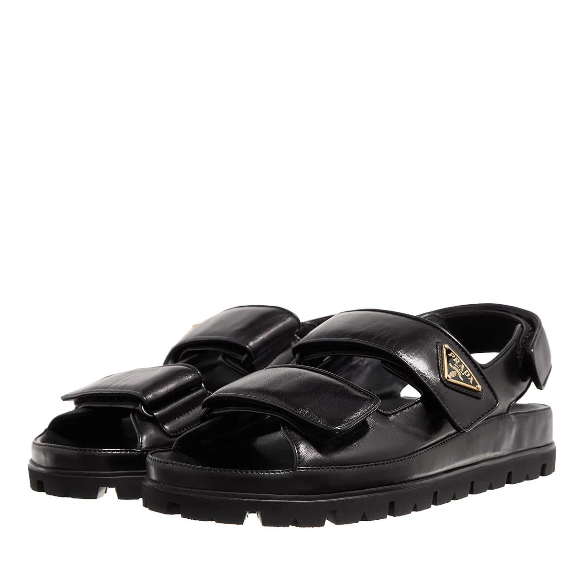 Prada Sandalen & Sandaletten - Sandali Nappa - Gr. 37 (EU) - in Schwarz - für Damen